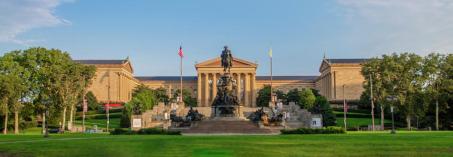 Front View Panorama - Philadelphia Museum of Art Photograph by Bill Cannon