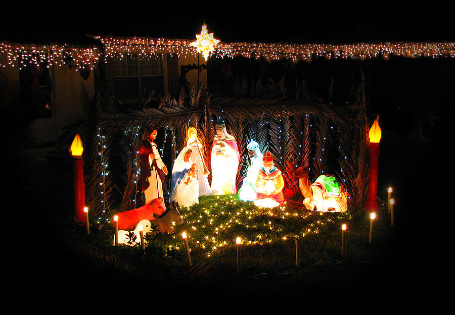 Front Yard Nativity Photograph by Sabrina Wheeler - Pixels