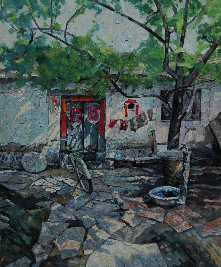Front Yard Painting by Qin Wang
