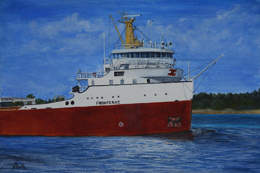 Boat Painting - Frontenac by Vicky Path