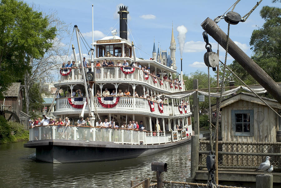 Disney World Photograph - Frontierland Riverboat by Charles Ridgway Disney World Photograph - Frontierland Riverboat by Charles Ridgway