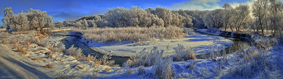 Frost Along the Creek - Panorama by Bruce Morrison Frost Along the Creek - Panorama by Bruce Morrison