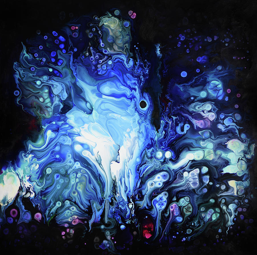 Abstract Painting - Frost Angel by Dion Kurczek Abstract Painting - Frost Angel by Dion Kurczek