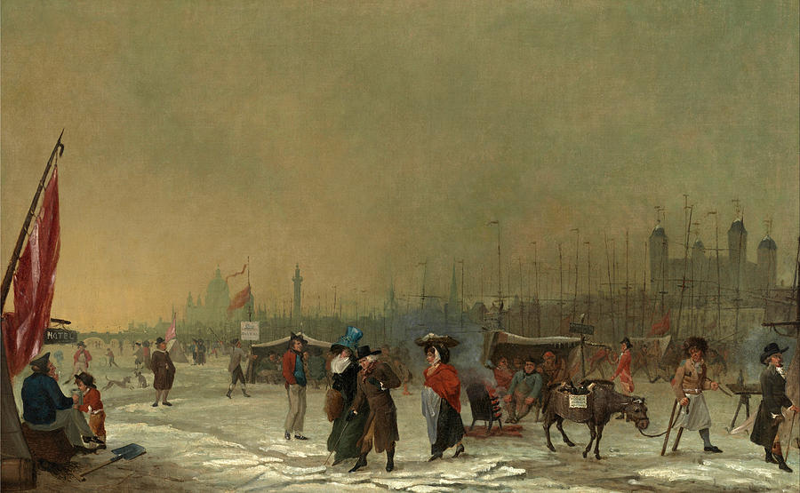 Frost on the Thames Painting by Samuel Collings