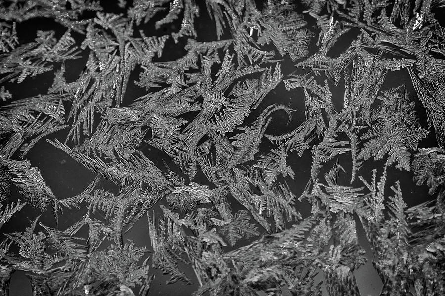 Pattern Photograph - Frost On The Window by Rick Berk