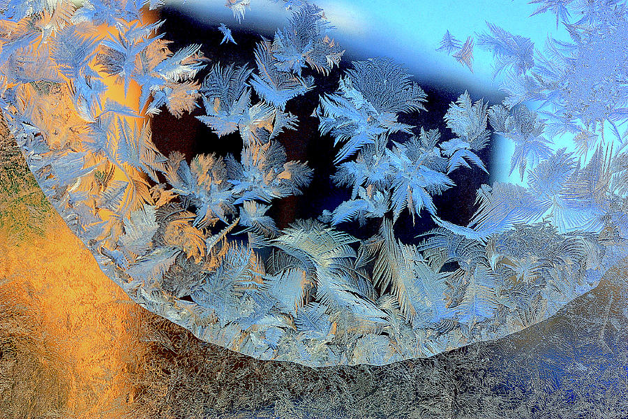 Frost Patterns on Window 5 Photograph by Victor Kovchin