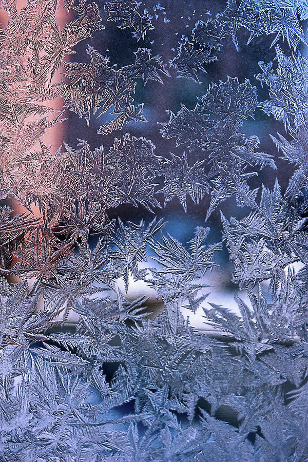 Abstract Photograph - Frost Patterns on Window 6 by Victor Kovchin