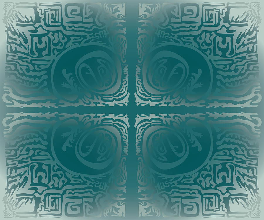 Frost Squiggle Tile Digital Art by Kevin McLaughlin