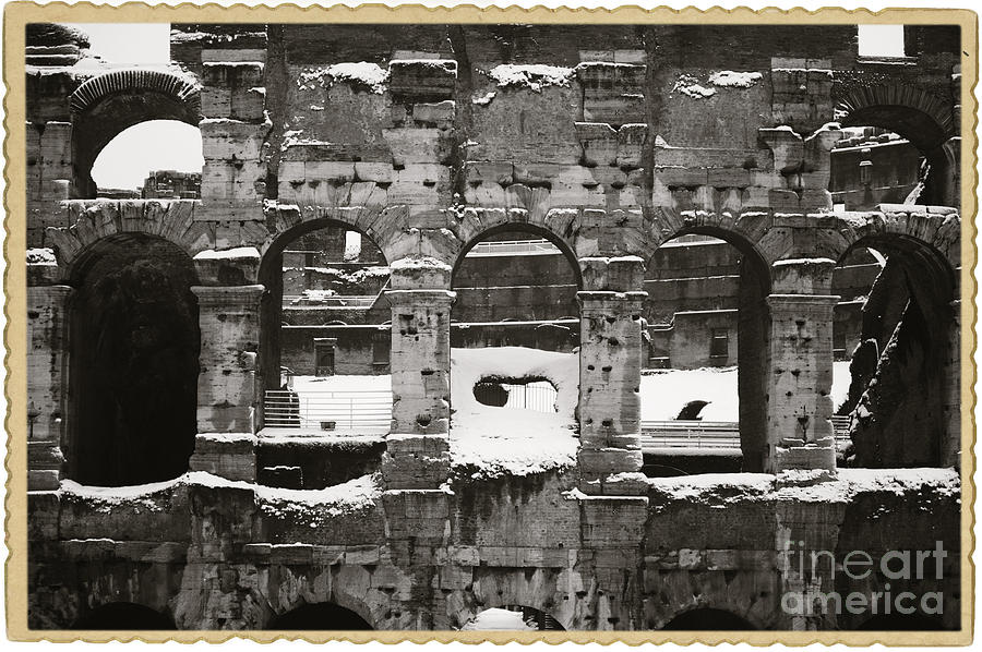 Frosted Colosseum in Rome Photograph by Stefano Senise