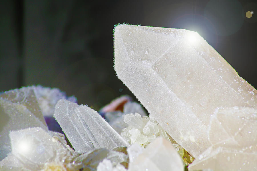 Frosted Quartz Crystals Photograph by Ave Guevara