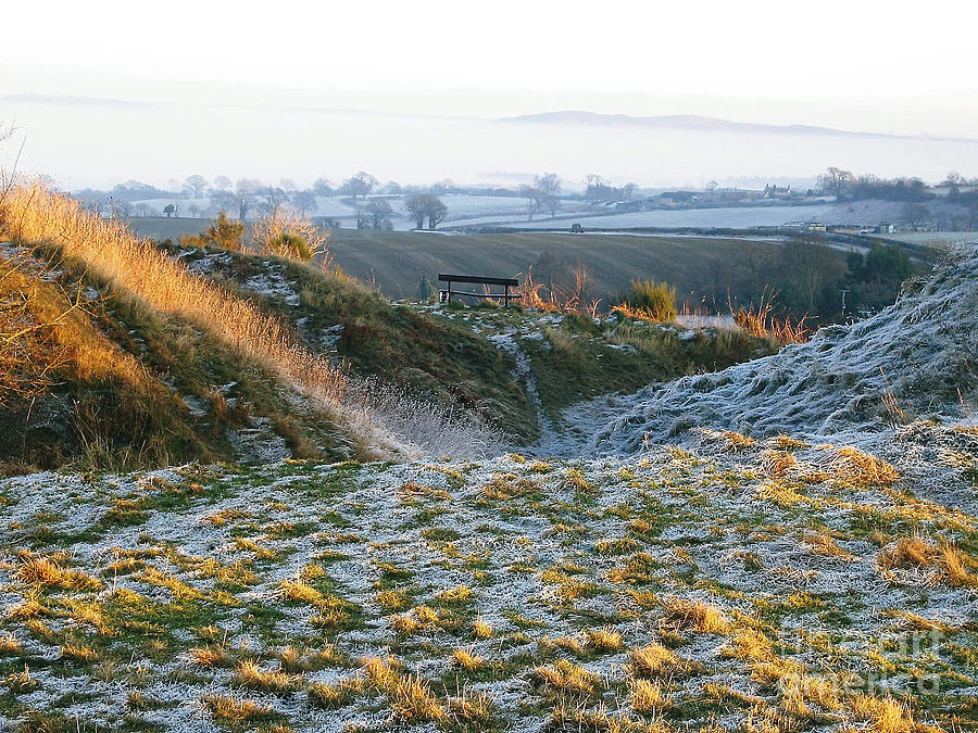 Nature Photograph - Frosty Afternoon in the Shropshire Hills by Jackie Tweddle