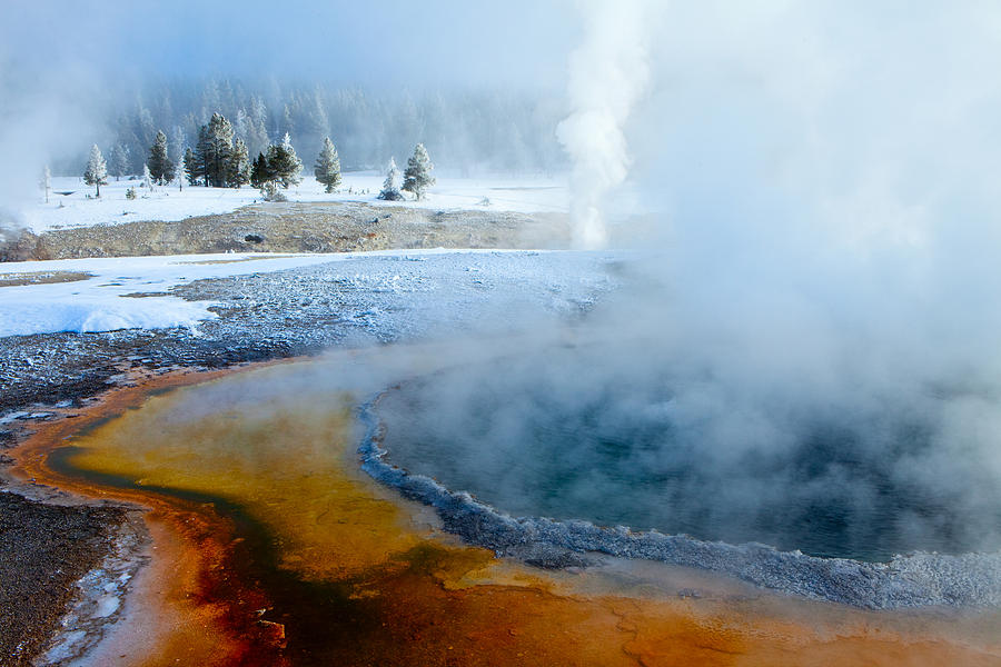 Frosty Hot Springs Photograph by Dan Leffel - Fine Art America