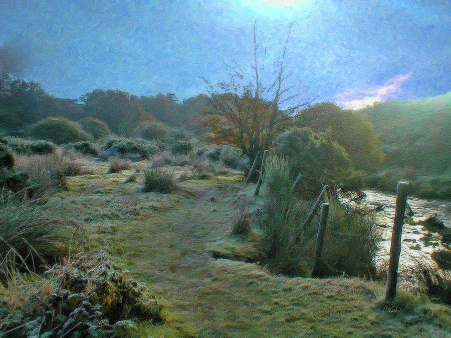 Frosty Morning at Dartmoor - DWP4160003 Painting by Dean Wittle