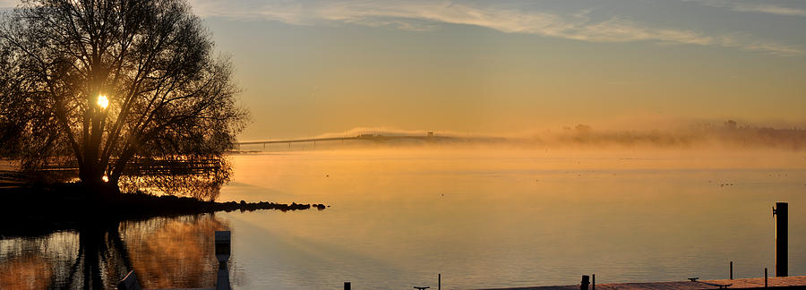 Fall Photograph - Frosty Morning Bayside by Tim Nyberg