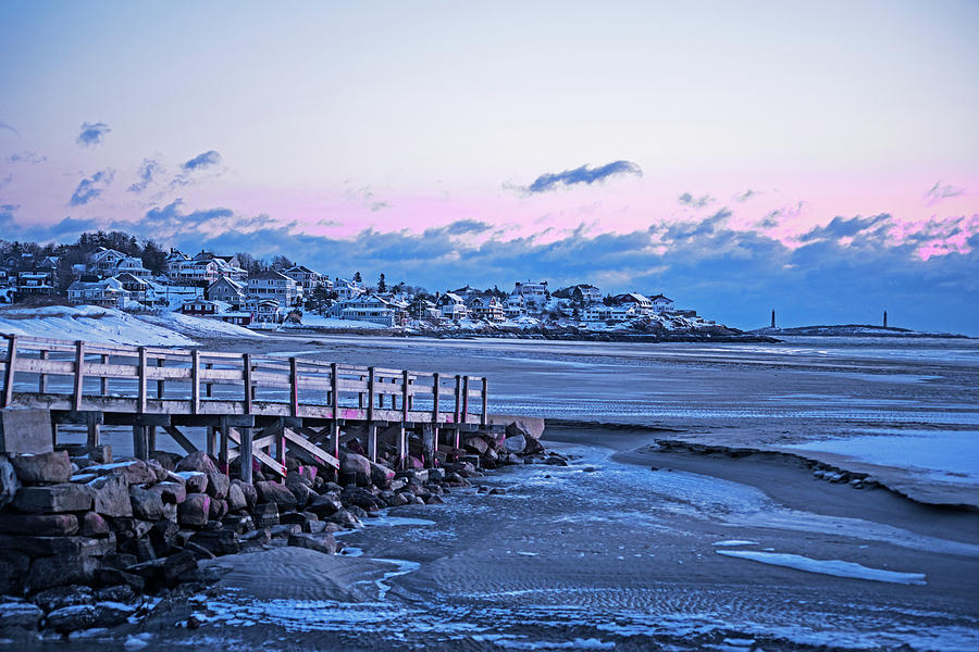 Frosty Morning on Good Harbor Beach Gloucester MA Photograph by Toby McGuire