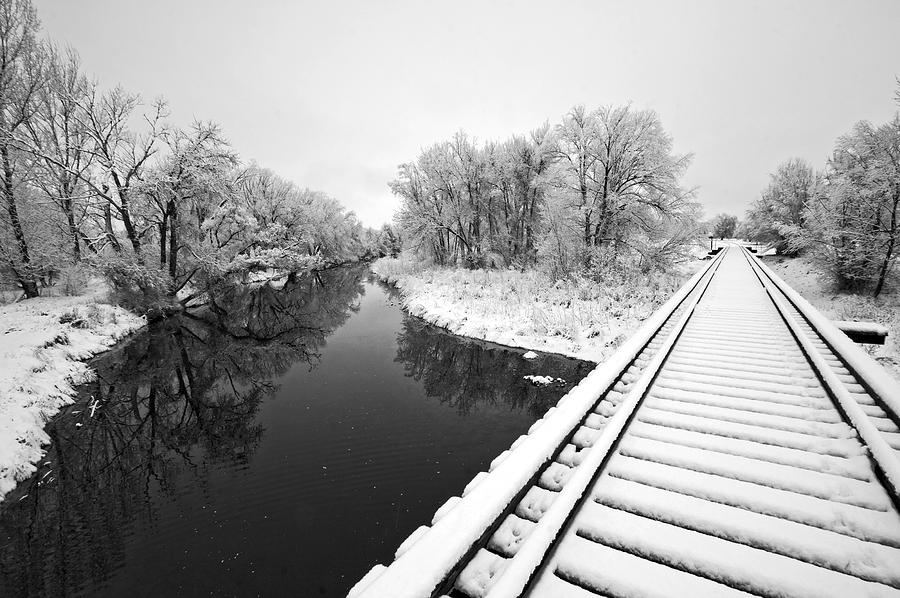 Frosty Morning On The Poudre Photograph by James Steele