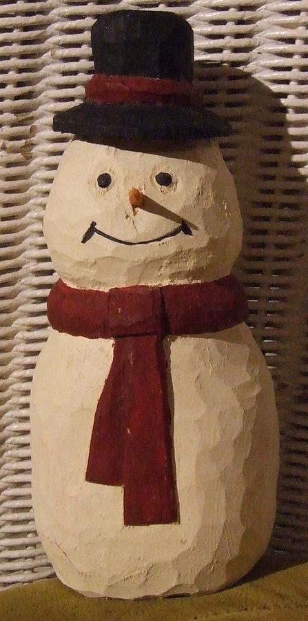 Carving Sculpture - Frosty by Scott Ritchie Carving Sculpture - Frosty by Scott Ritchie