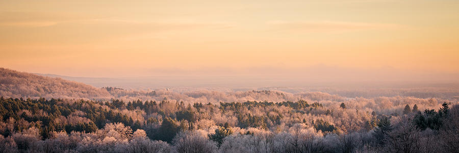 Frosty Valley Panorama Photograph by Chris Bordeleau