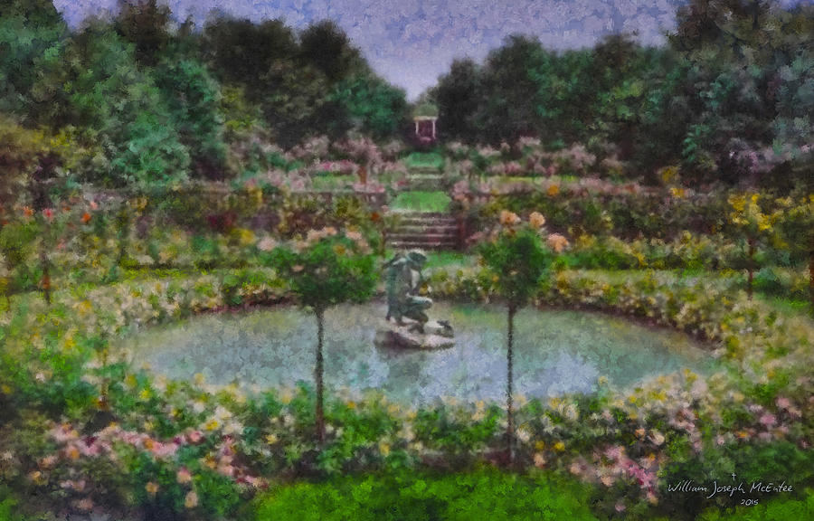 Frothingham Wayside Garden Painting by Bill McEntee