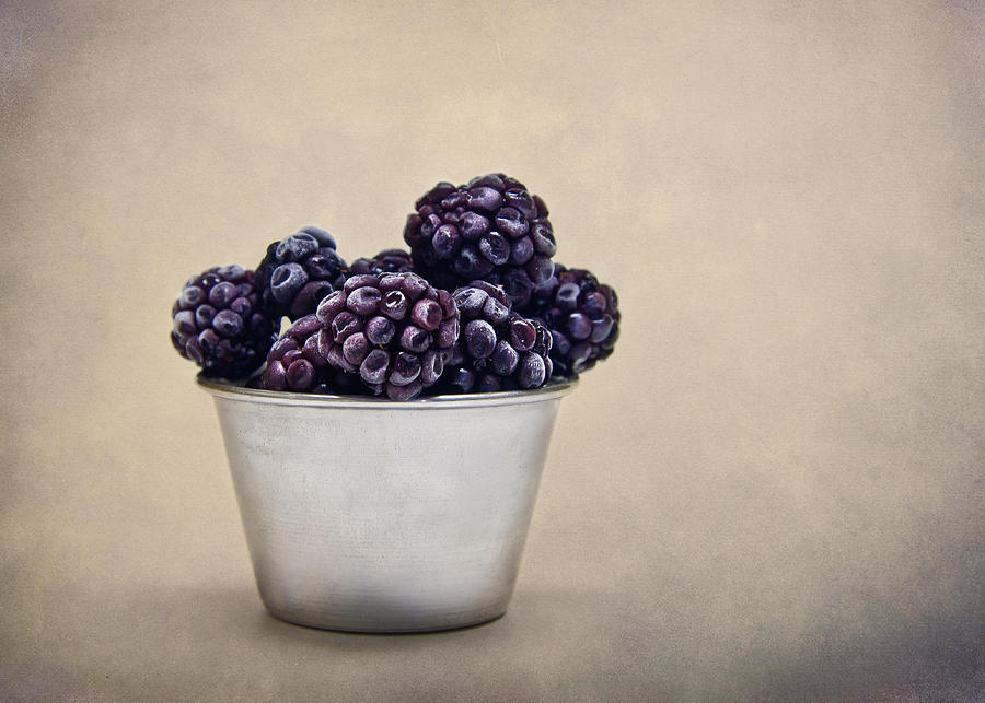 Cool Photograph - Frozen Berries by Maggie Terlecki