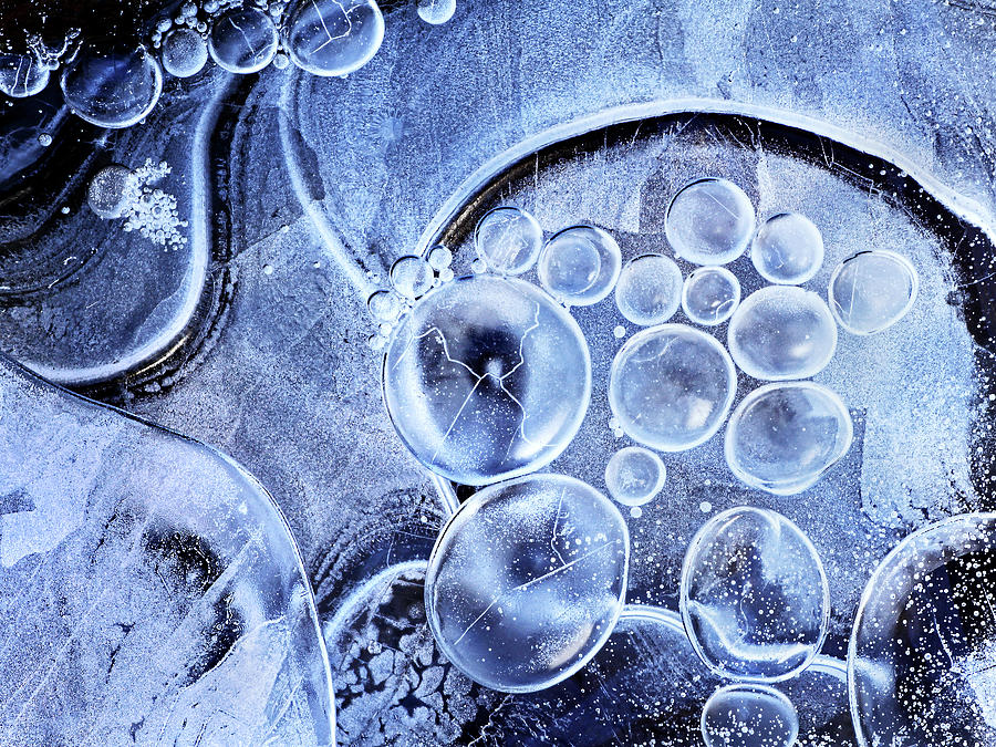 Frozen bubbles Photograph by Carolyn Derstine