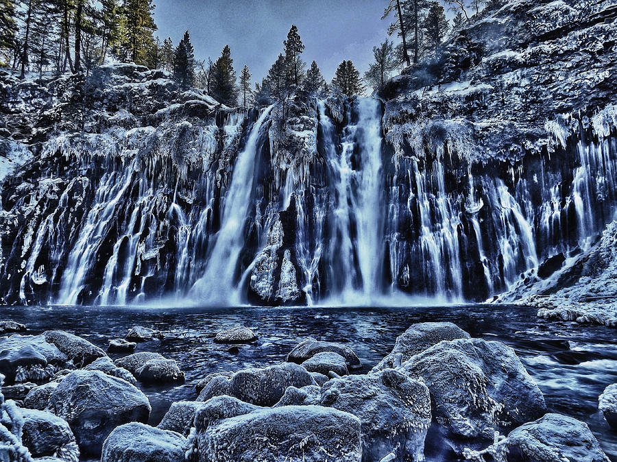 Frozen Burney Falls 1 Photograph by Reed Tim - Fine Art America