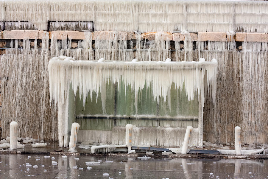 Nature Photograph - Frozen bus-stop by Boyan Dimitrov