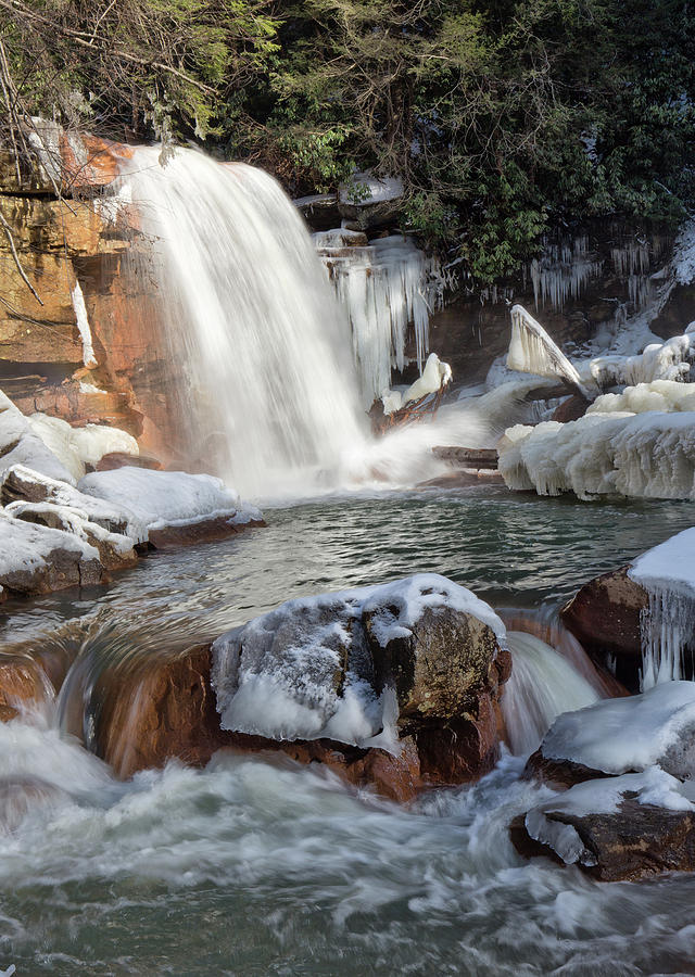 Frozen Douglas Falls Photograph by Jack Nevitt