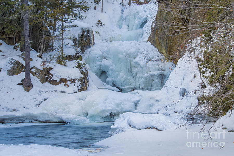 Winter Photograph - Frozen Falls by Alana Ranney