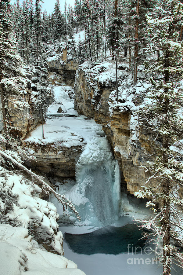 Frozen Falls At Beauty Creek Photograph by Adam Jewell
