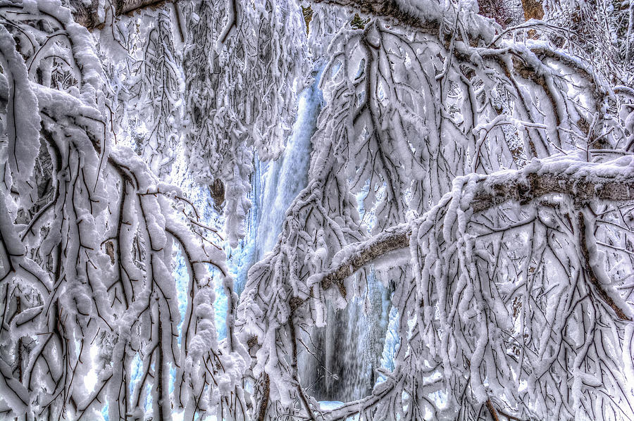 Frozen Falls Photograph by Fiskr Larsen