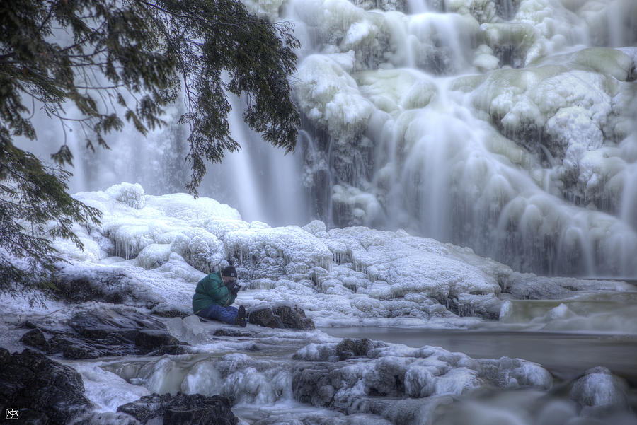Frozen Falls Photograph by John Meader