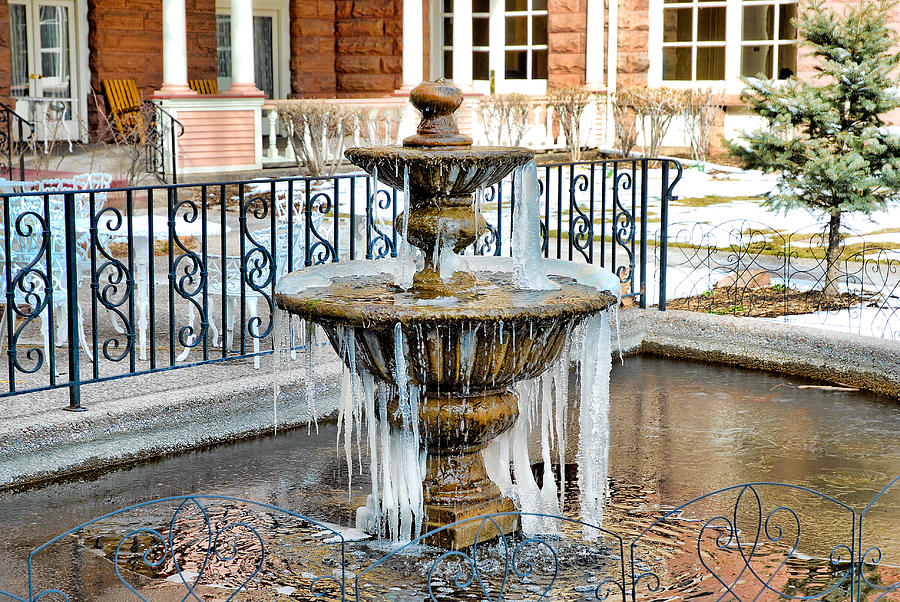 Frozen Fountain Photograph by Robert Meyers-Lussier