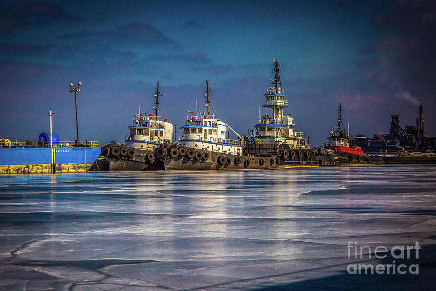 Frozen Harbour Photograph by Roger Monahan