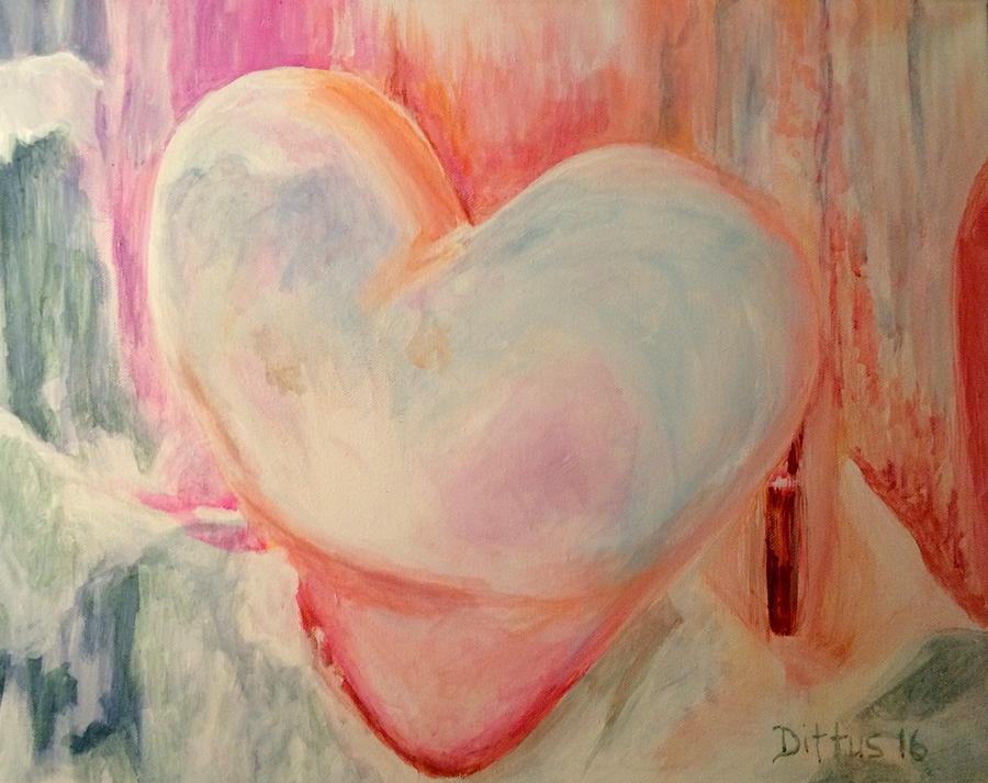 Frozen Heart Painting by Chrissey Dittus