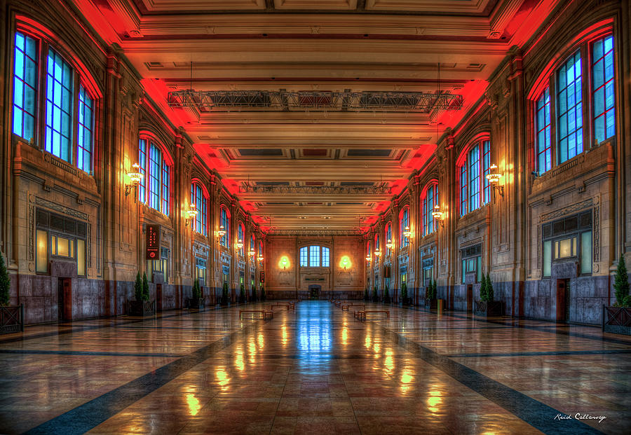 Kansas City MO Frozen In Time Union Station Interior Design Reflections Architectural Art Photograph by Reid Callaway