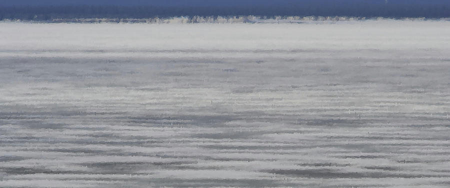 Frozen Lake Abstract Photograph by Nadalyn Larsen