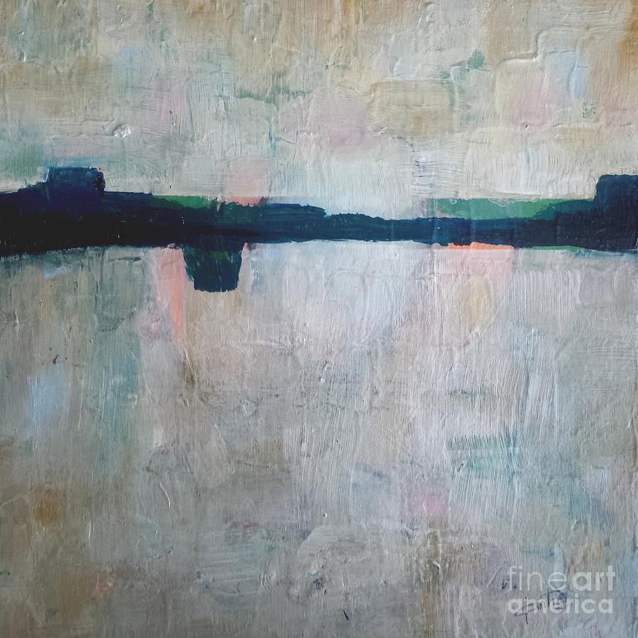 Frozen Lake - abstract Painting by Vesna Antic