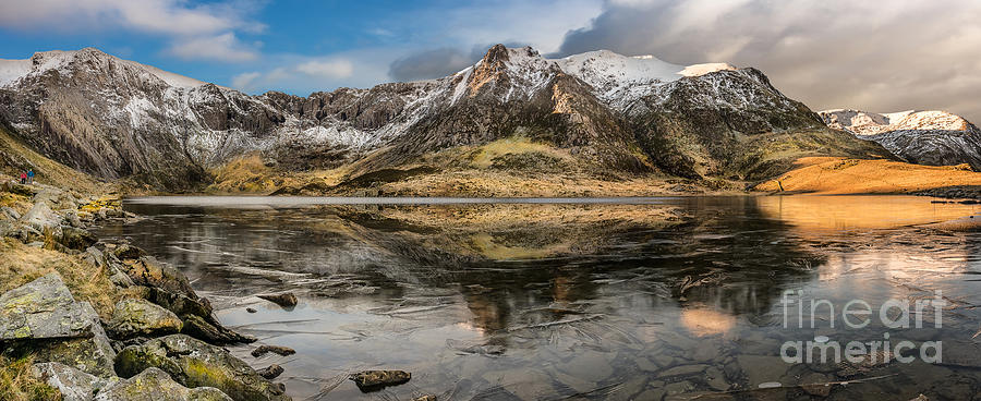 Frozen Lake Idwal Photograph by Adrian Evans