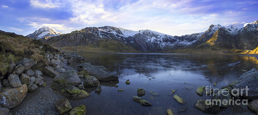 Frozen Lake Idwal Photograph by Ian Mitchell