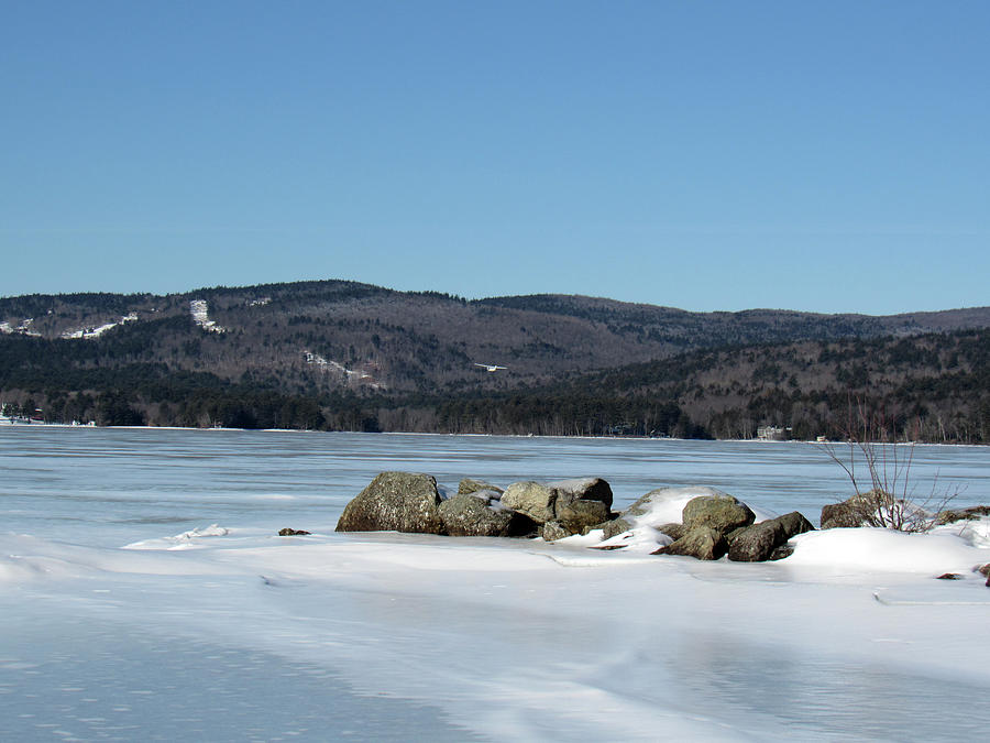 Frozen lake Photograph by Inge Van Balkom - Fine Art America