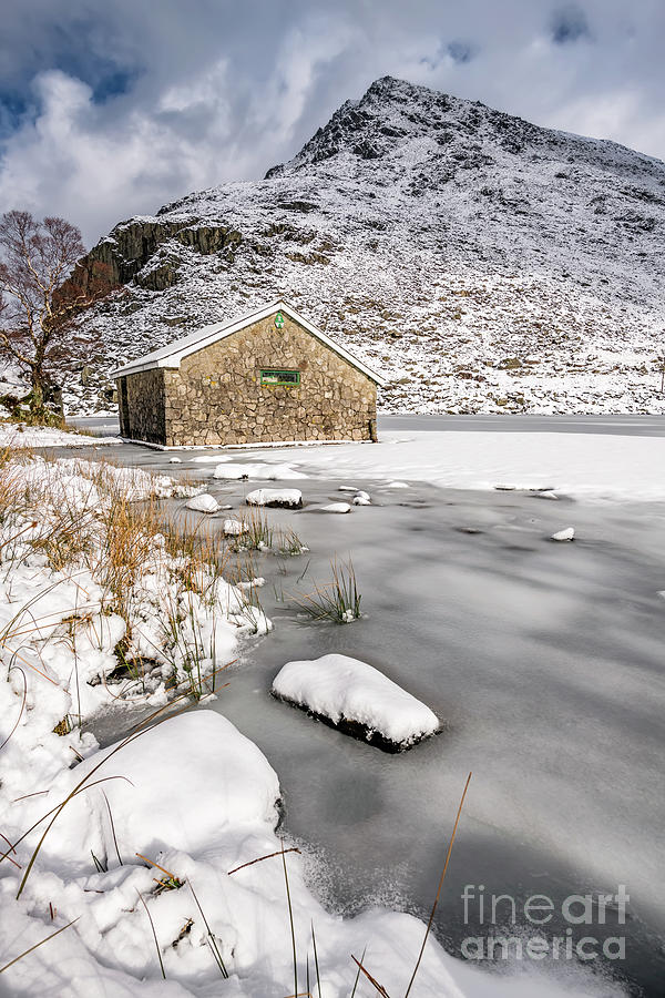 Frozen Lake Snowdonia Photograph by Adrian Evans