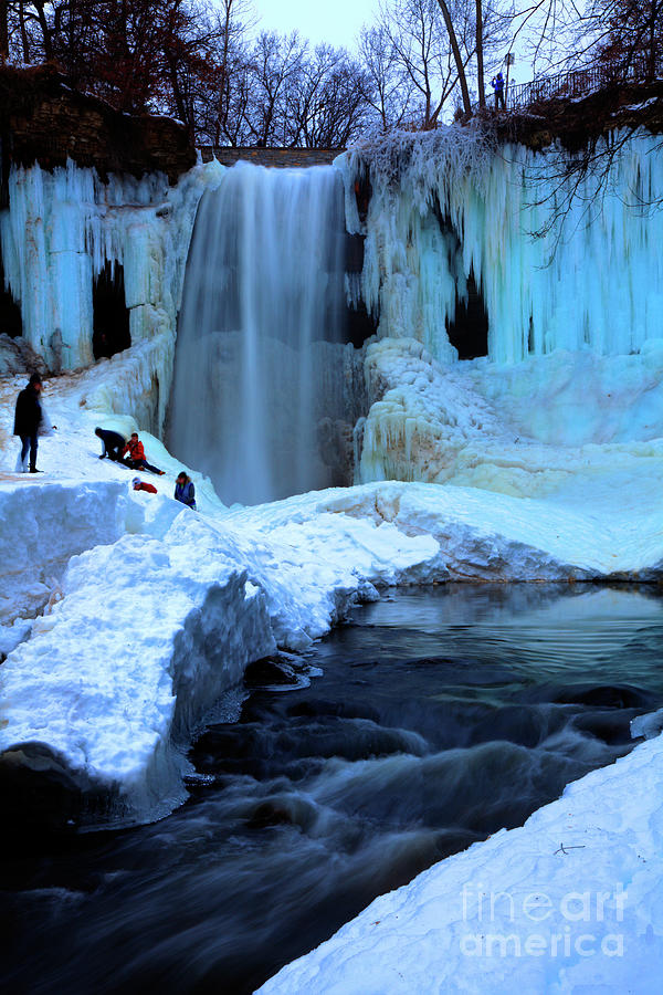 Frozen Minnehaha Falls Minneapolis V Photograph