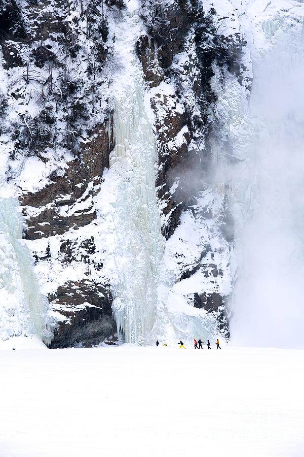 Winter Photograph - Frozen Montmorency Falls  by Jane Rix