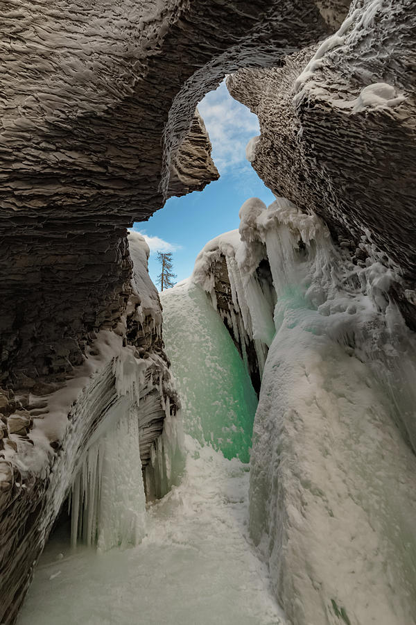 Frozen Natural Bridge Photograph by Joe Kopp