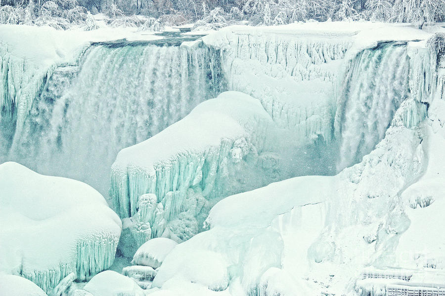 Frozen Niagara American Falls Photograph by Charline Xia