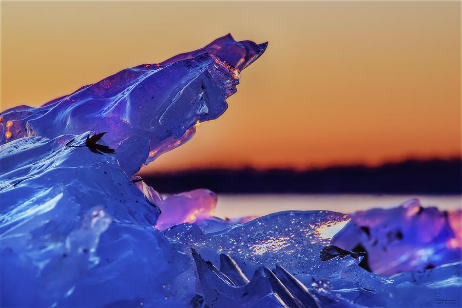 Frozen Sunset Blues Photograph by Peter Herman