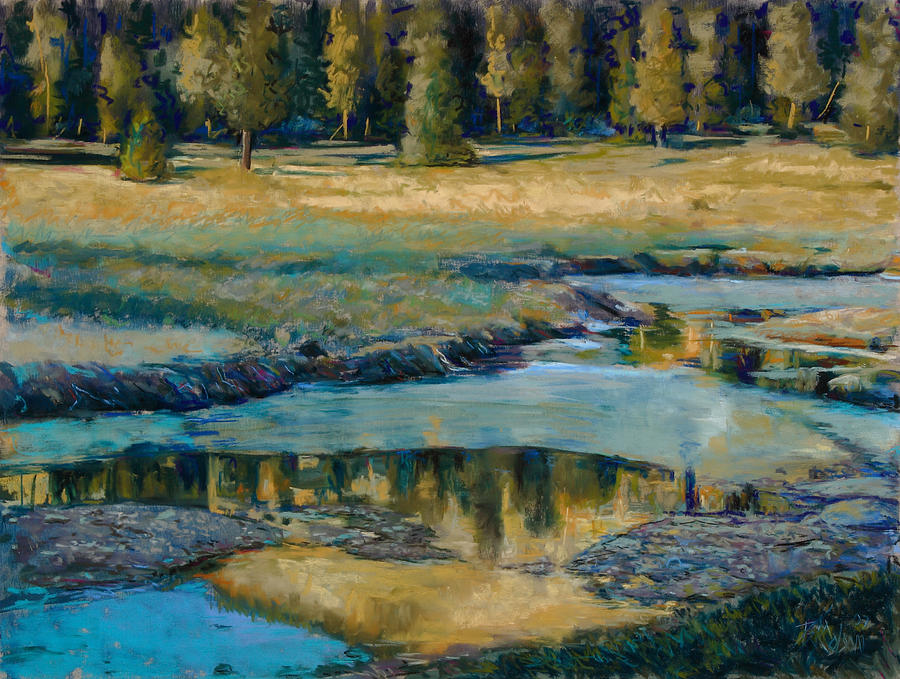 Frozen Reflections Painting by Billie Colson