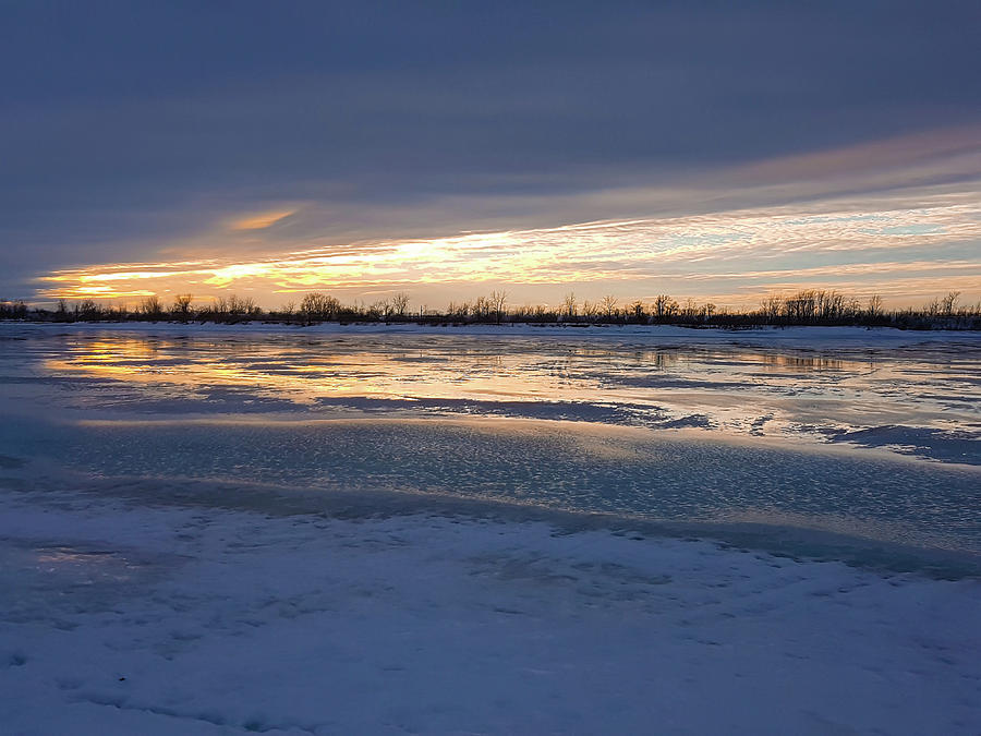Frozen River Photograph by Cristina Stefan