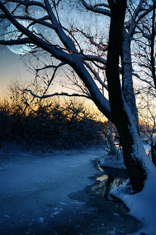 Frozen River Photograph by  Jaroslaw Grudzinski